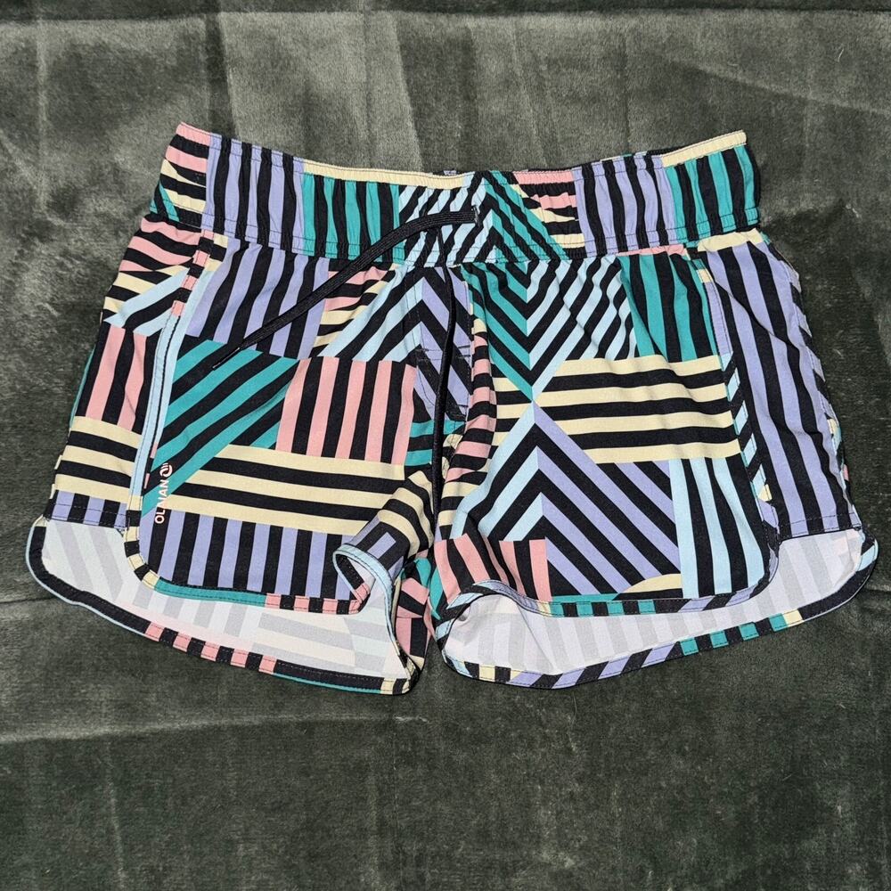 Decathlon Surfing Board Shorts Women's XS Multcolor‎ Drawstring Active Bottoms